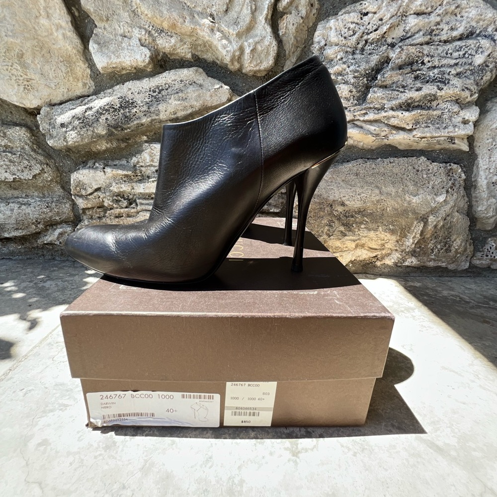 Gucci Darwin Nero Booties Size 40 - Picture 4 of 10